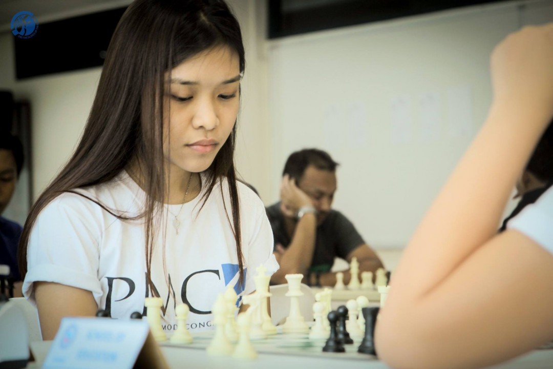 A participant in the Chess tournament during the Day 4 of Palaro 2015. Photo by Matthew Reyes