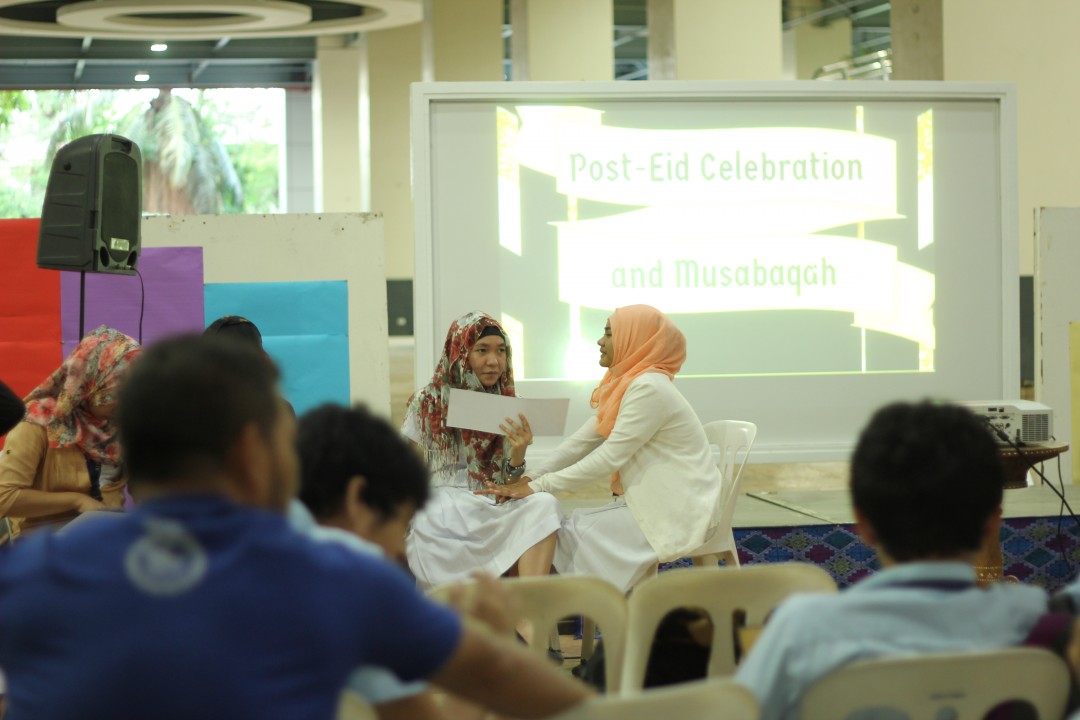 Muslim students participating in one of the program's activities. Photo by Joseph Nasser