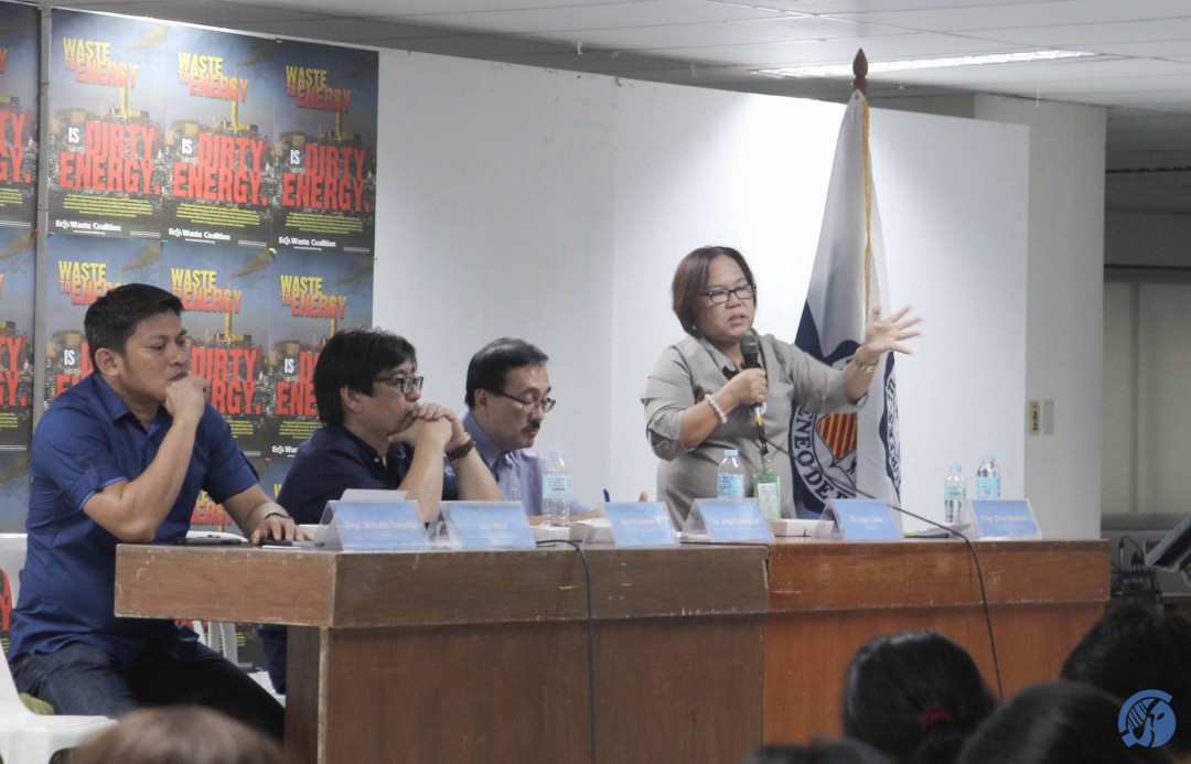 Experts discuss the dangers of waste-to-energy technology on human health. Photo by Hannah Lou Balladares